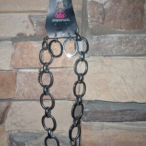 Paparazzi Silver Chain Link Belt